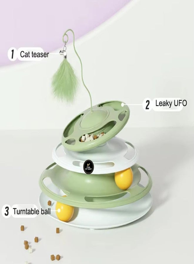 KittuPet Cat Toys Roller 4-Level Turntable for Indoor Cats, Self Play Cat Toy with Colorful Balls, Interactive Kitten Puzzle Toys, Fun Kitty Exercise Toys Pack of 1 - Image 5